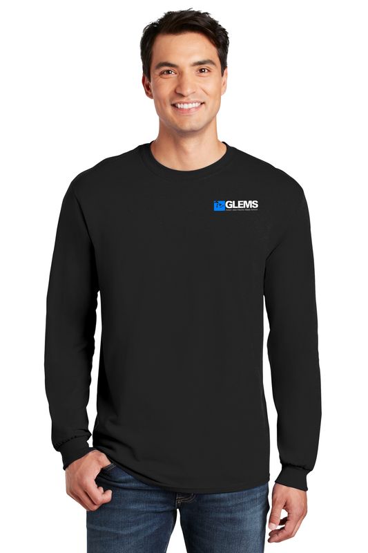 Adult Unisex Cotton Long Sleeve Tee : Black, Royal, Navy, Sport Grey