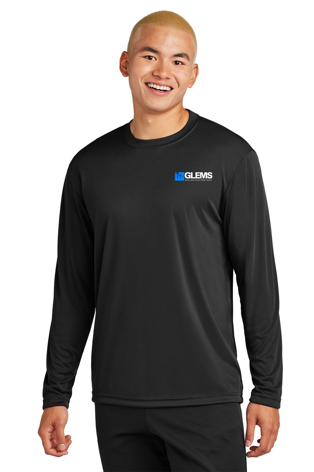Adult Long Sleeve Performance T-shirt- Black, Royal, Navy, Concrete