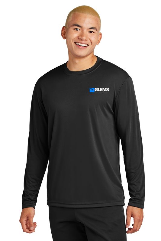 Adult Long Sleeve Performance T-shirt- Black, Royal, Navy, Concrete