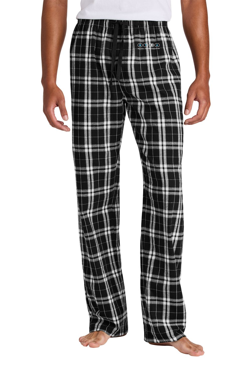 Unisex Flannel Plaid Pant -Black, Red