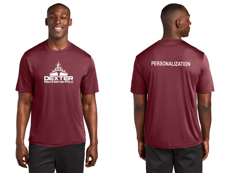 Unisex Performance Tee - Black, Maroon
