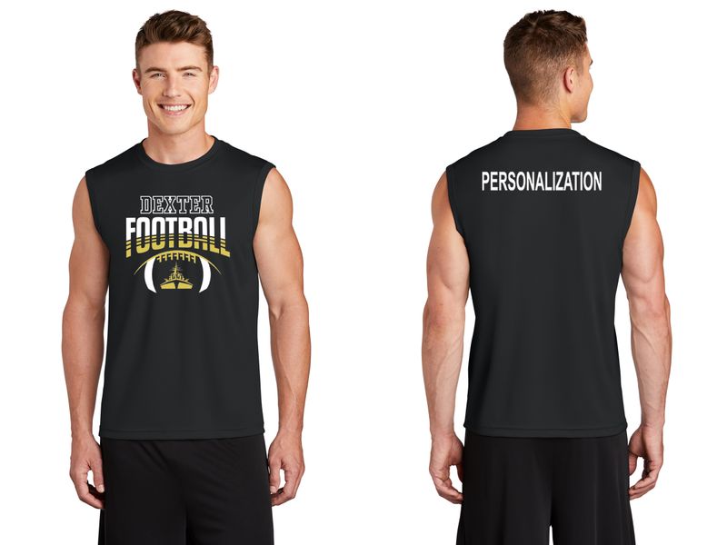 Unisex Sleeveless Performance Tank Top- Black