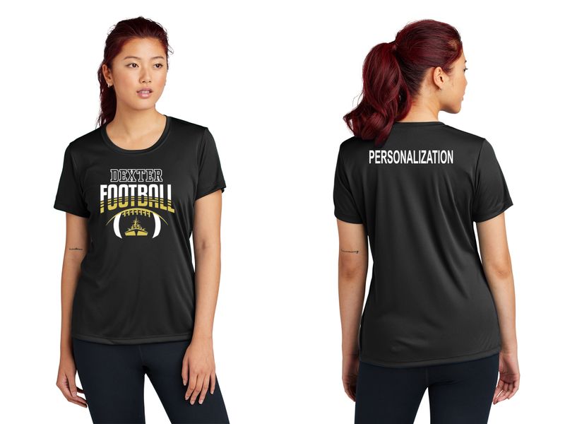 Women&#39;s Short Sleeve Performance T- Black, Maroon