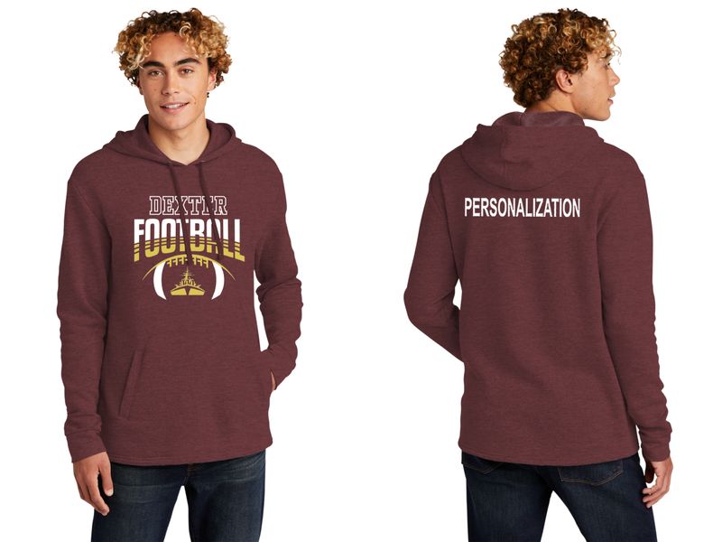 Next Level Unisex Pullover Hoodie-Heather Maroon, Heather Black