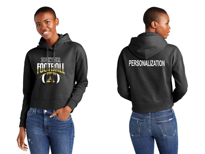 Women’s V.I.T Fleece Cropped Hoodie- Black
