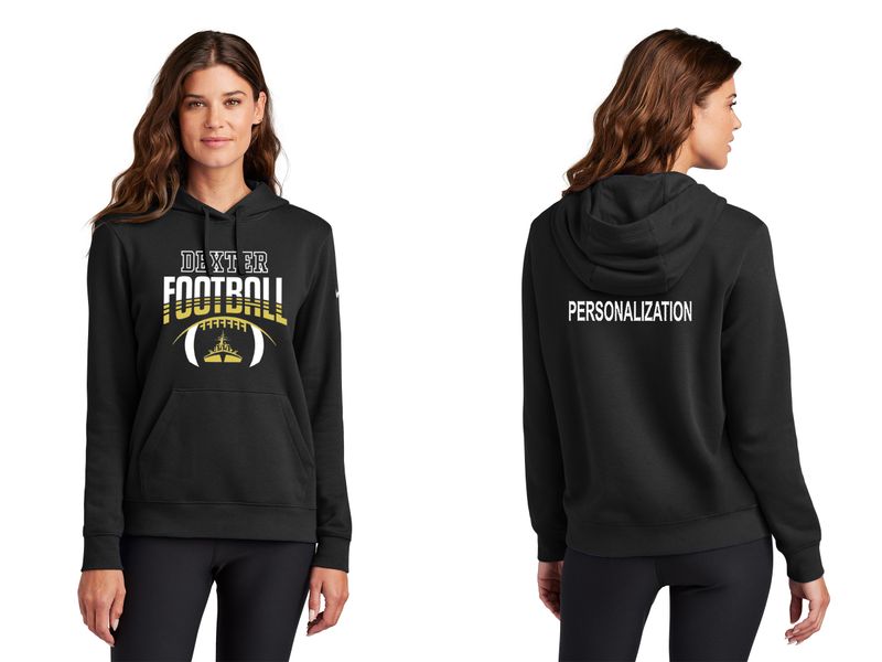 Nike Women&#39;s Cotton Fleece Hooded Sweatshirt - Black