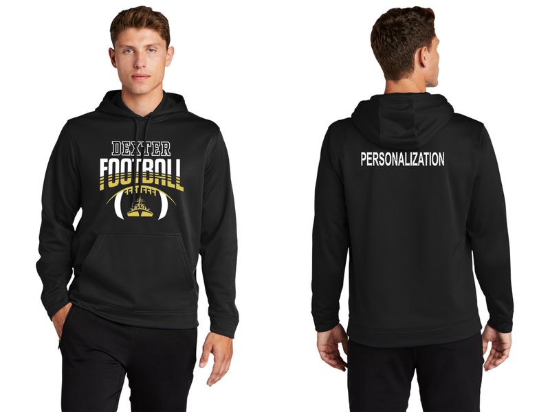 Sport Tek Performance Hoodie - Black, Maroon