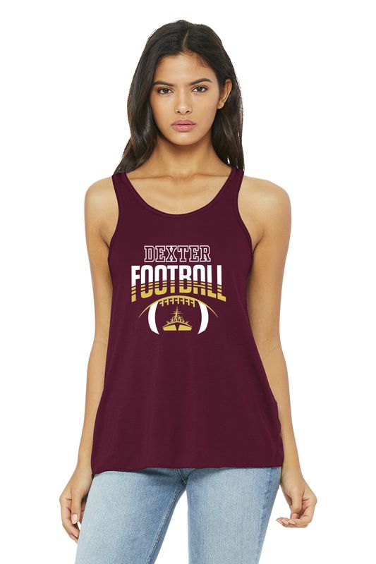 Women’s Bella+Canvas Racer Back Tank- Maroon, Black