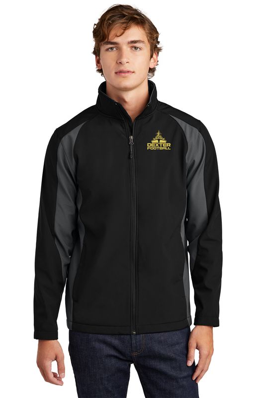 Sport Tek Soft Shell Jacket - Black/Grey