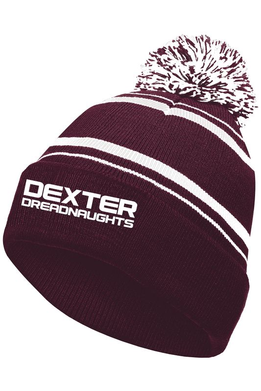 Homecoming Pom Beanie- Maroon