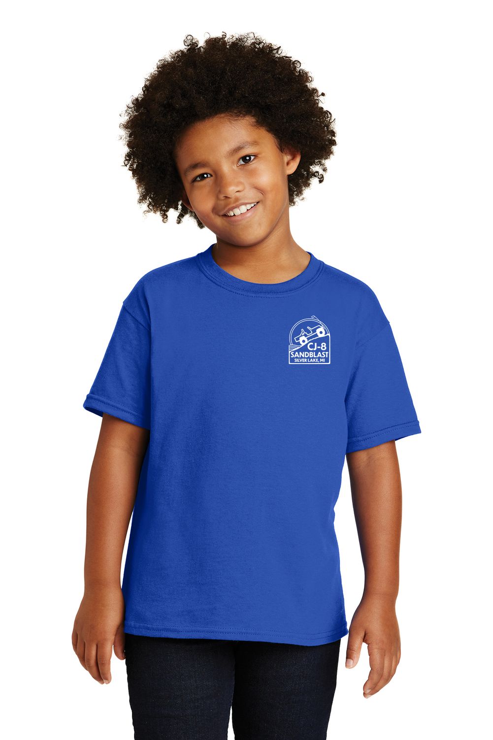 Youth Short Sleeve Cotton Tee - Royal