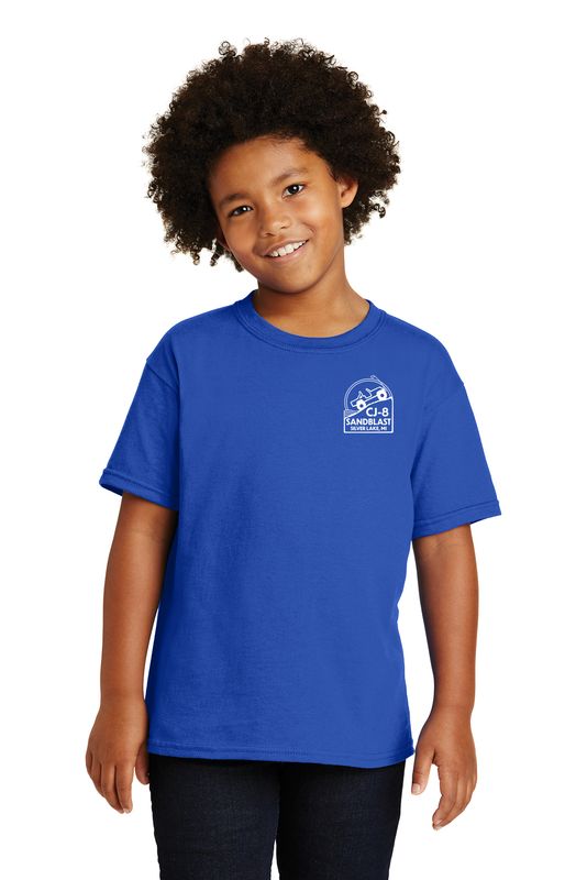 Youth Short Sleeve Cotton Tee - Royal