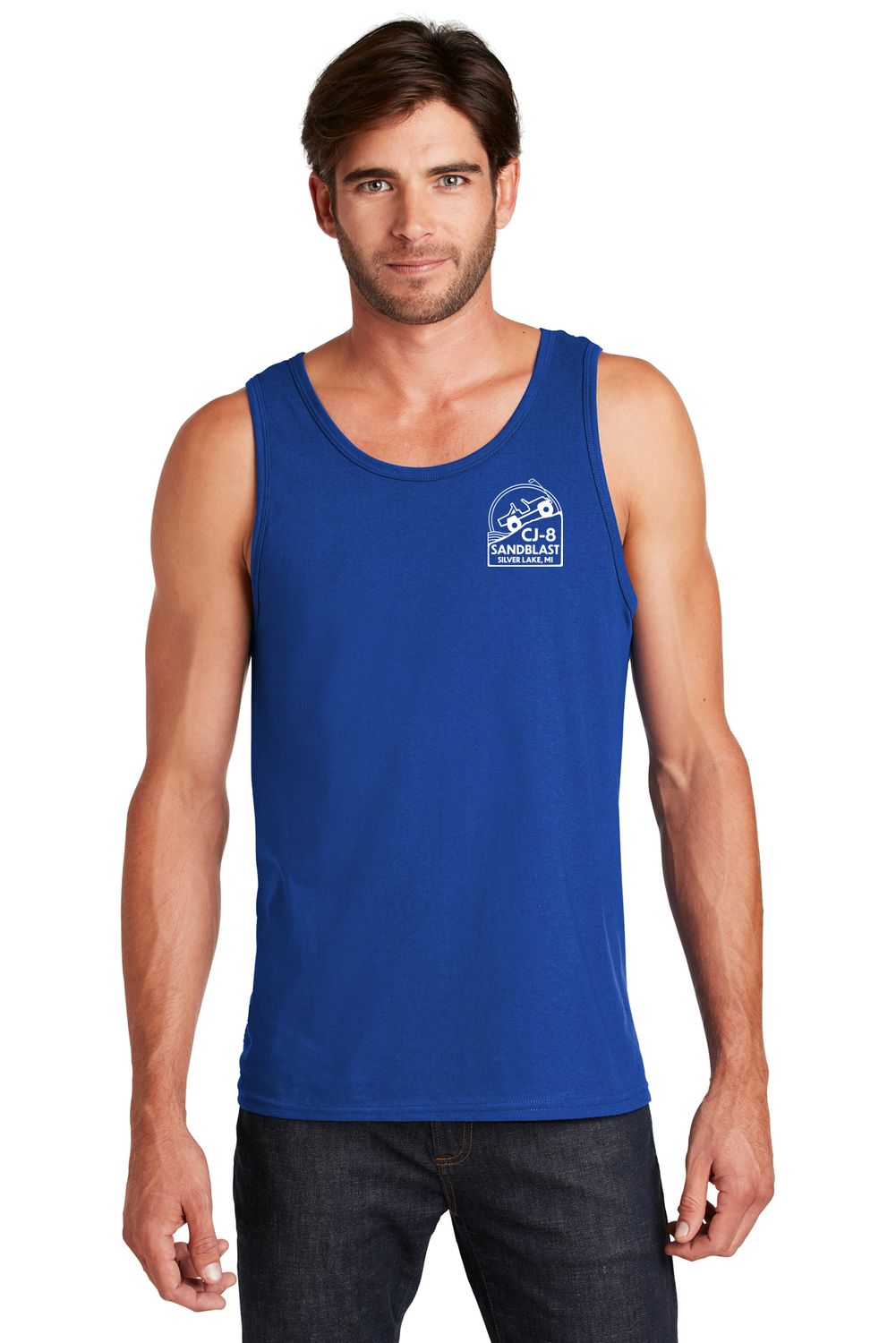 Unisex Cotton Tank- Royal
