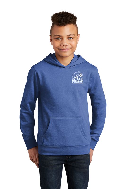 Youth District Fleece Hoodie- Royal Frost