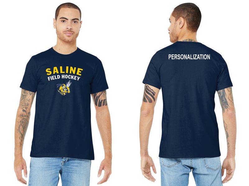 Unisex Jersey Short Sleeve Tee- Navy