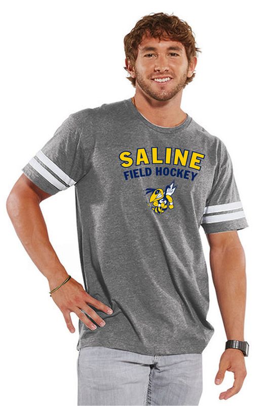 Unisex Football Tee - Navy or Heather Grey