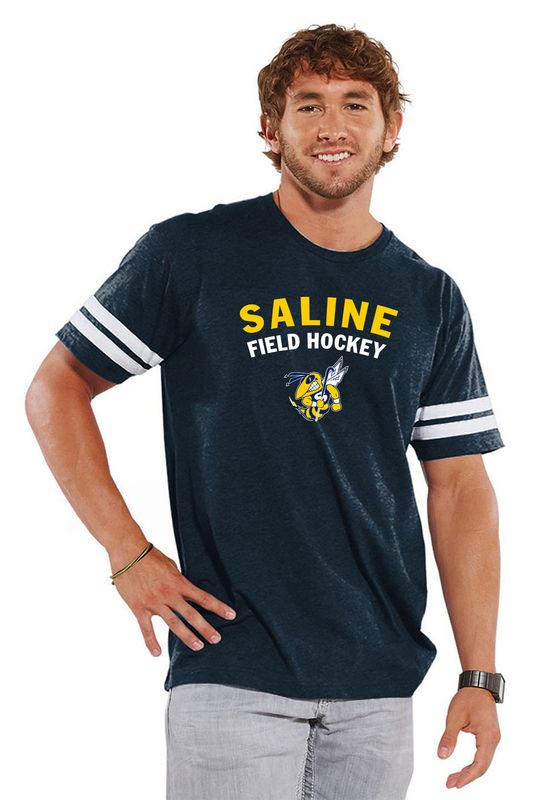 Unisex Football Tee - Navy or Heather Grey