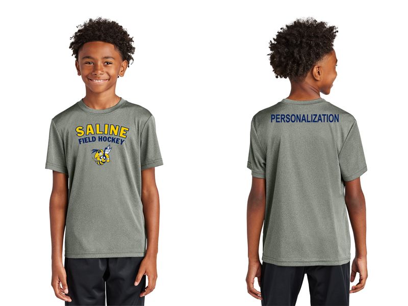 Youth Short-Sleeve Performance Tee - Grey or Navy