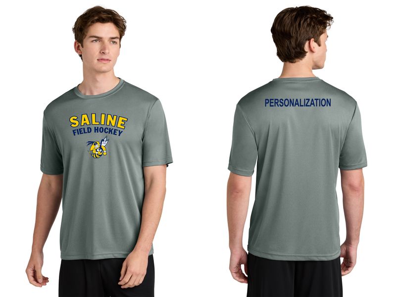 Unisex Short-Sleeve Performance Tee -Navy/Grey/Navy Heather/Grey Heather