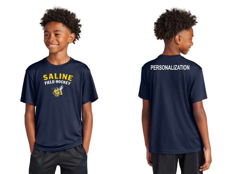 Youth Short-Sleeve Performance Tee - Grey or Navy