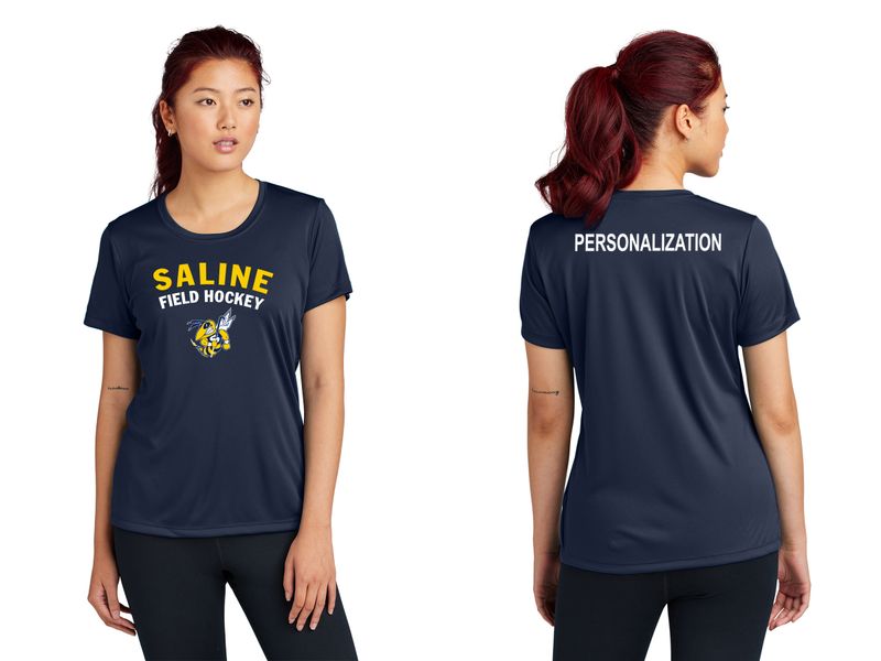 Women's Performance Tee - Navy/Grey