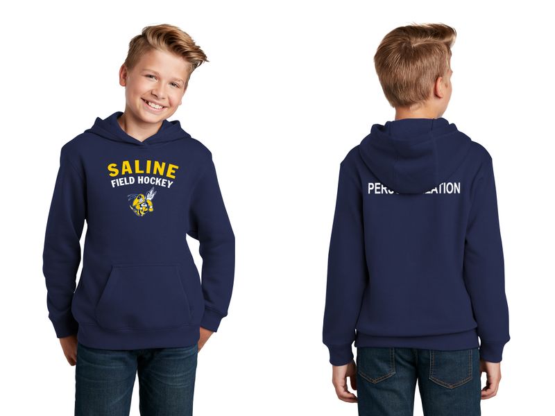 Youth Pullover Hooded Sweatshirt -Navy