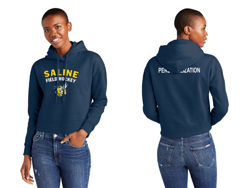 Women’s V.I.T Fleece Cropped Hoodie- Navy