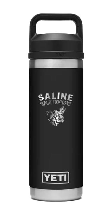 YETI Black Stainless Steel Water Bottle - 18 or 26 oz