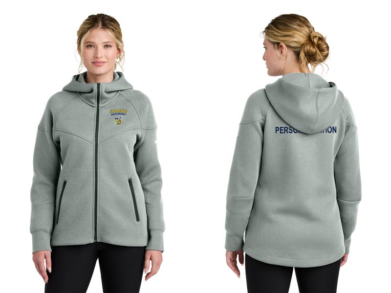 Nike Women’s Tech Fleece Full-Zip Hoodie- Dark Heather Grey