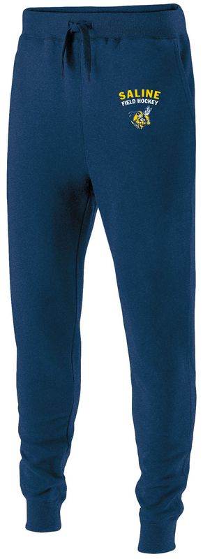 Unisex Fleece Jogger - Navy/Heather Grey