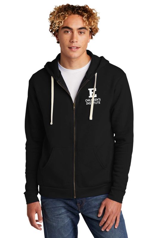 Unisex Santa Cruz Zip Hoodie- Black, Forest Green, Dark Grey, White