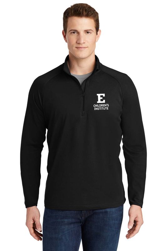 Adult Men's Stretch 1/4 Zip- Black, White, Green, Heather Grey