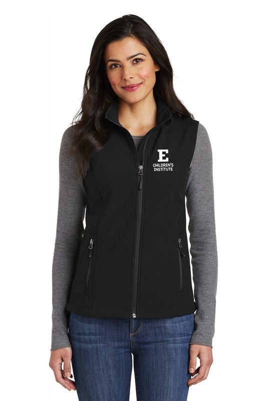Ladies Core Soft Shell Vest - Black, Dark Grey, Marshmallow