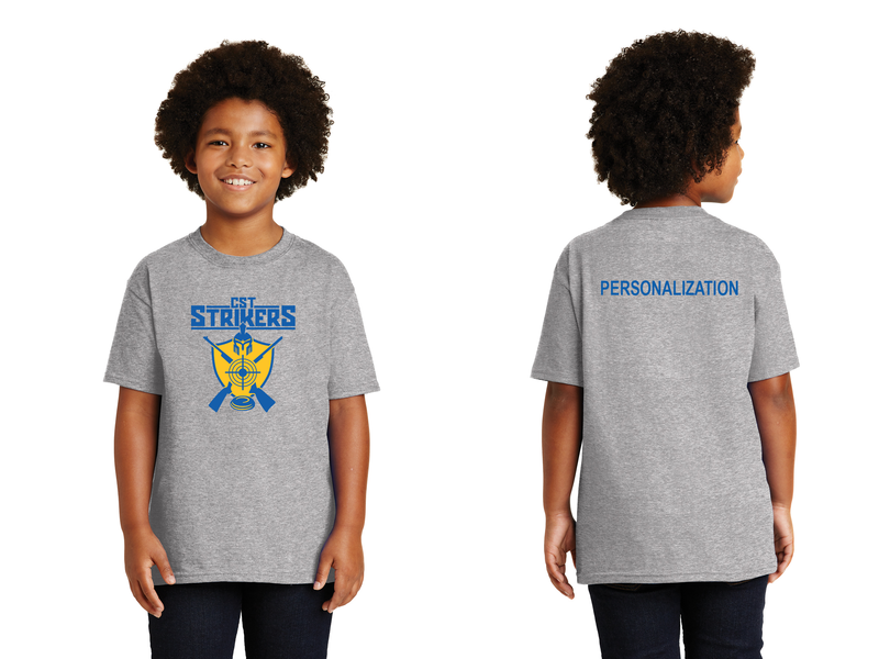 Youth Basic Cotton Tee-Grey, Navy, Gold, Black, Royal