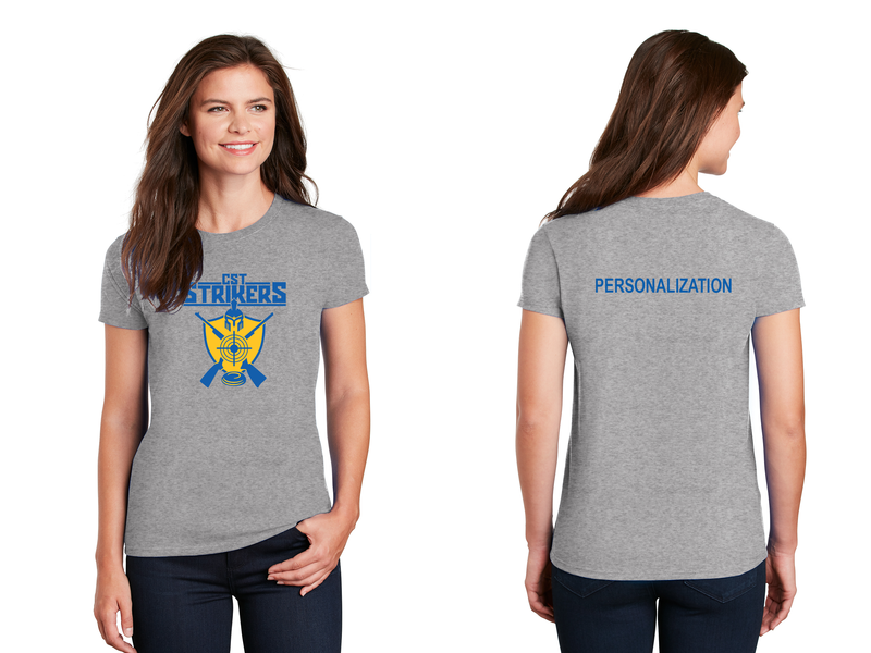 Women's Basic Cotton Tee-Grey, Navy, Black, White, Royal