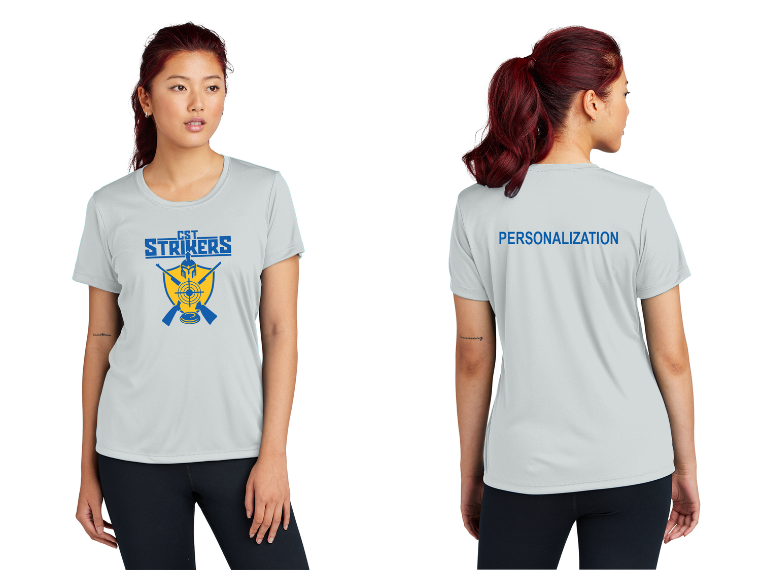 Women's Performance Tee-Grey, Navy, Gold, Black, Royal, Carolina Blue