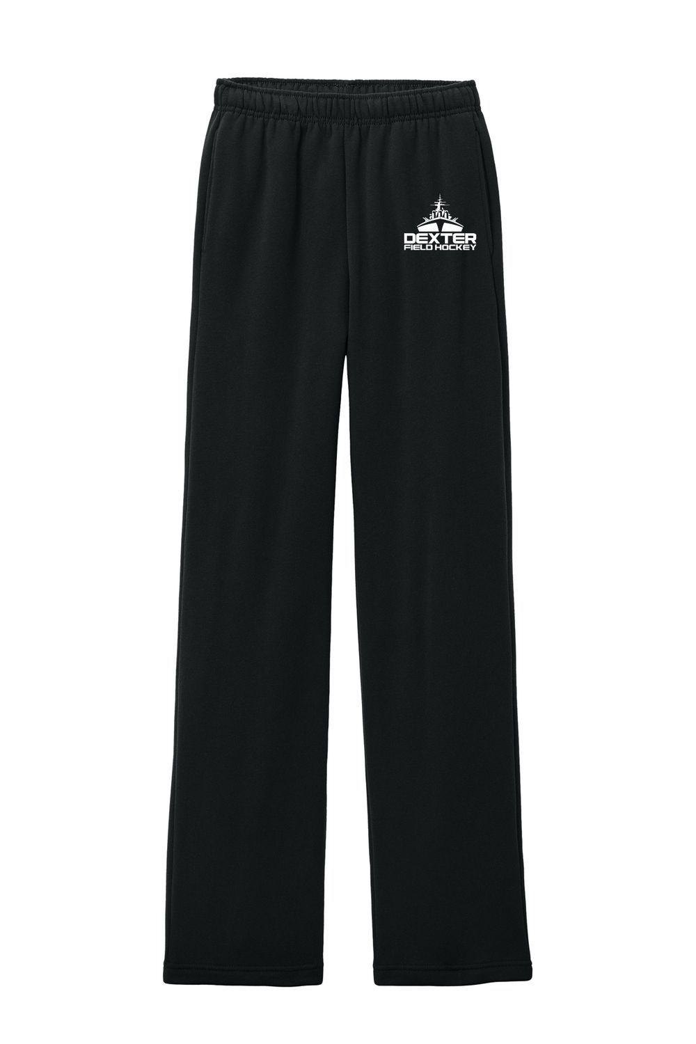 BELLA+CANVAS Unisex Sponge Fleece Straight Leg Sweatpant- Black, Athletic Heather