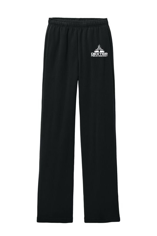 BELLA+CANVAS Unisex Sponge Fleece Straight Leg Sweatpant- Black, Athletic Heather