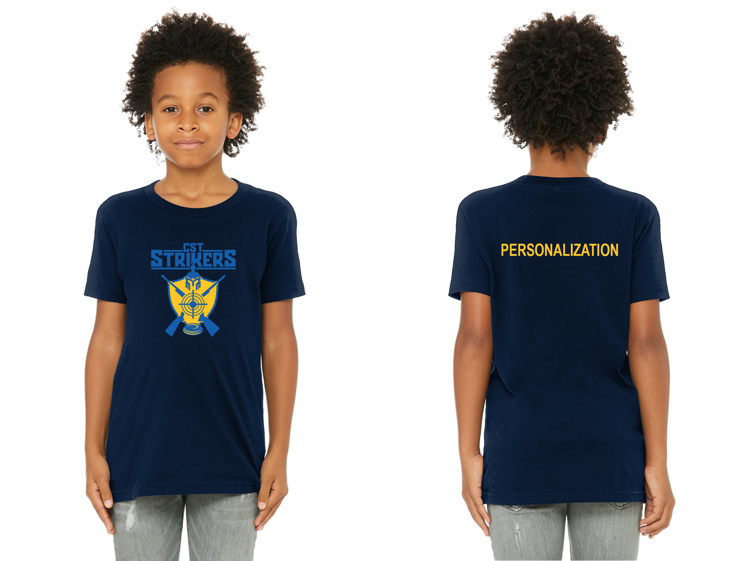 Youth Premium Cotton Tee-Navy, Blck, Royal, Asphalt