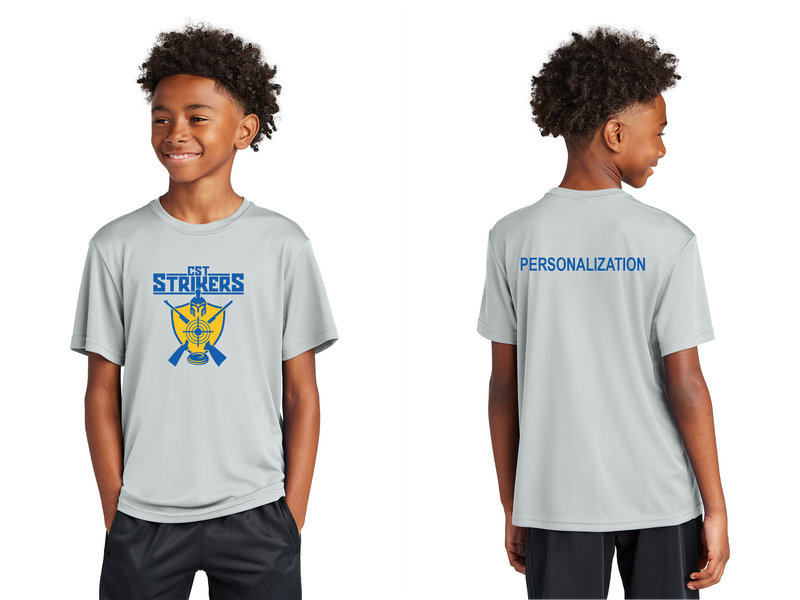 Youth Performance Tee-Grey, Navy, Gold, Black, Royal, Carolina Blue