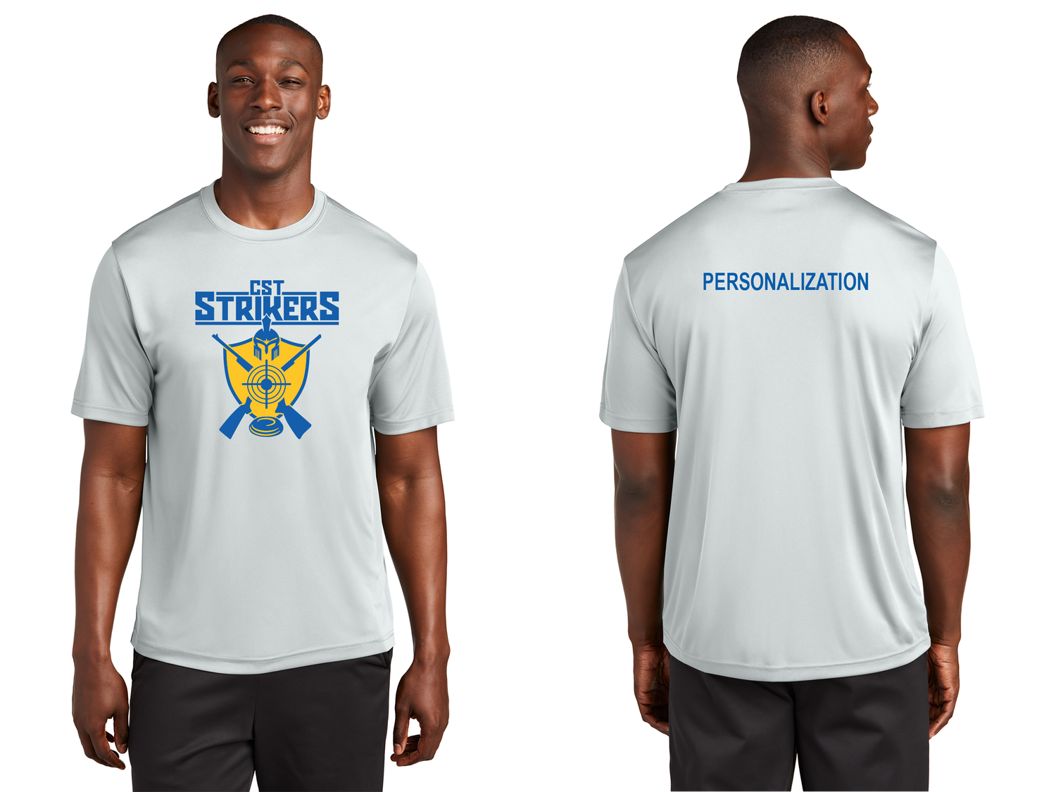 Unisex Performance Tee-Silver, Navy, Gold, Black, Royal