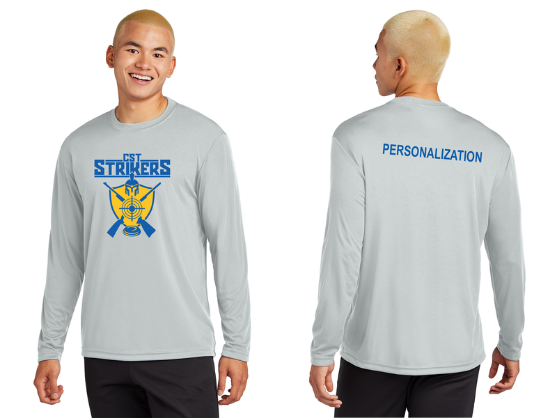 Unisex Long Sleeve Performance Tee-Silver, Navy, Gold, Black, Royal