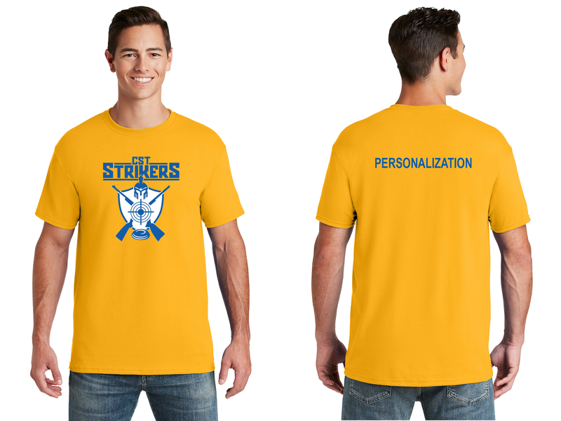 Unisex Dri-Power 50/50 Cotton/Poly Tee- Gold, Black, Royal, Vintage Heather Blue