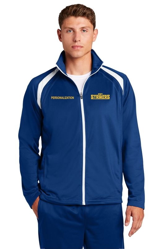 Sport-Tek Tricot Track Jacket- True Navy/White