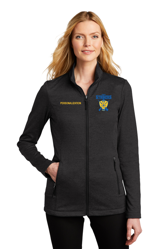 Port Authority Women's Collective Striated Fleece Jacket- Black, Navy, Grey