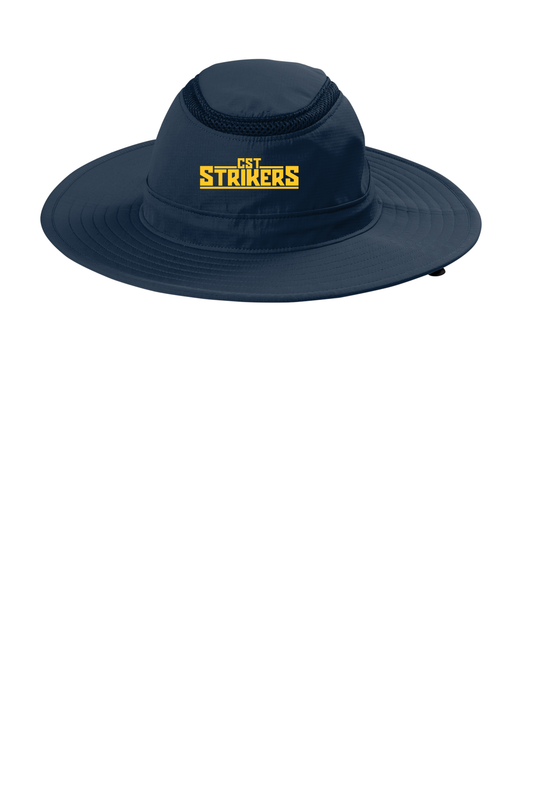 Outdoor Ventilated Wide Brim Hat- Navy