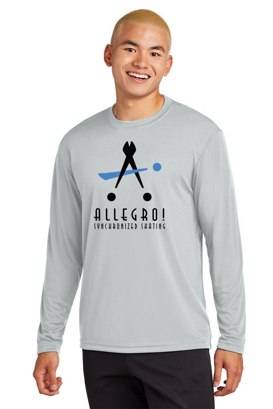 Adult Long Sleeve Performance- Silver, Red, Pink, White, Black