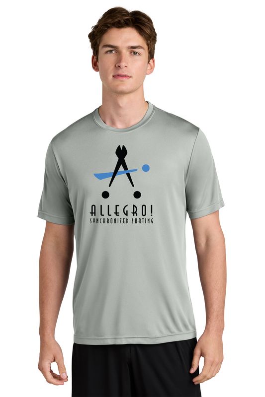 Adult Short Sleeve Performance Tee- Silver, Red, Pink, White, Black, Carolina Blue
