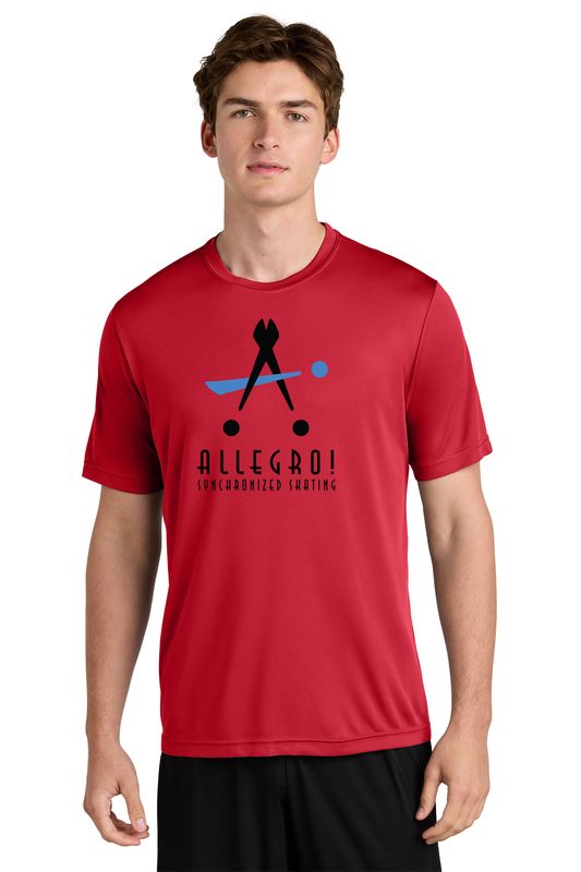 Adult Short Sleeve Performance Tee- Silver, Red, Pink, White, Black, Carolina Blue