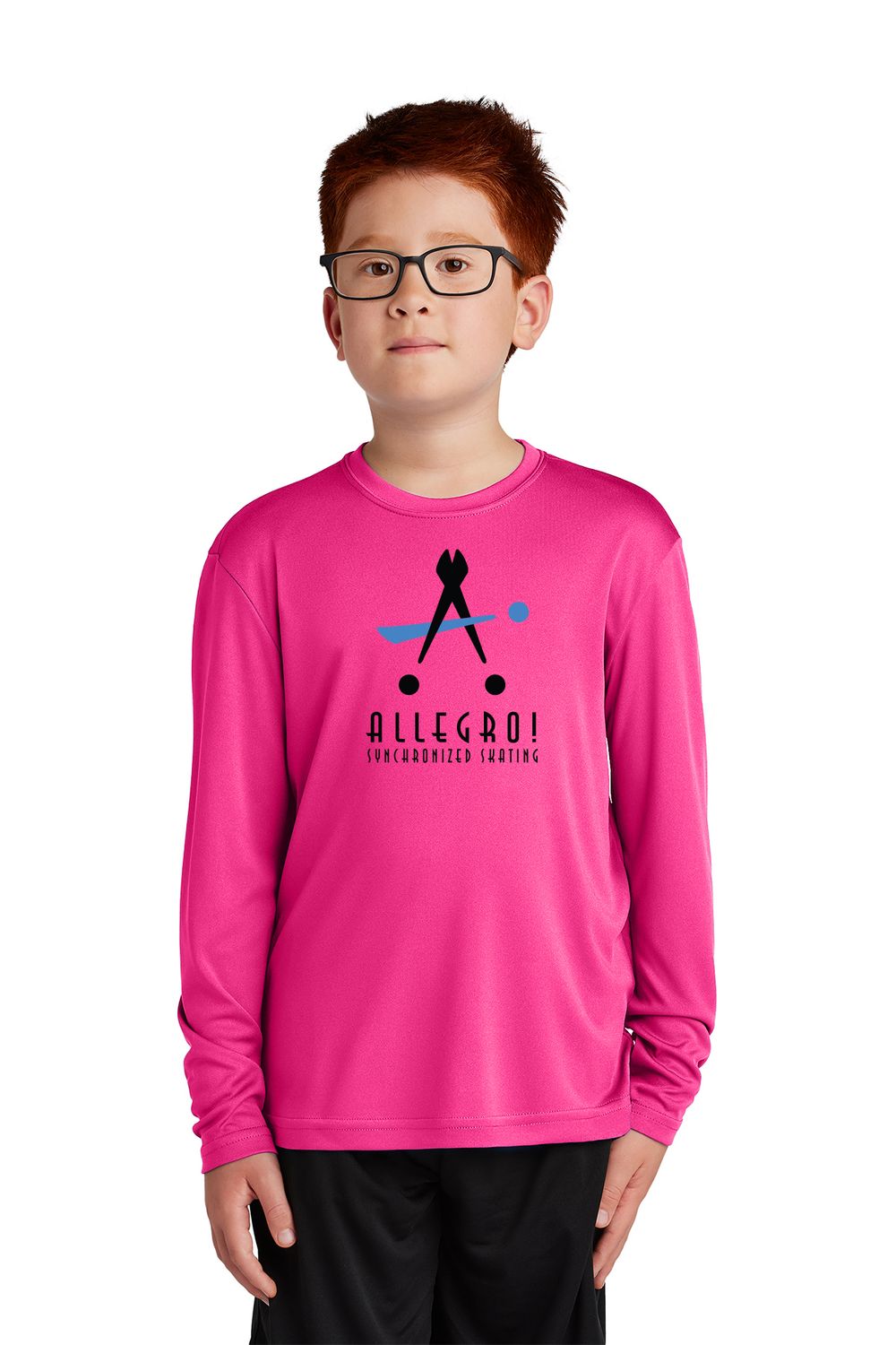 Youth Long Sleeve Performance Tee- Silver, Red, Pink, White, Black, Carolina Blue Youth Long Sleeve Performance Tee- Silver, Red, Pink, White, Black, Carolina Blue